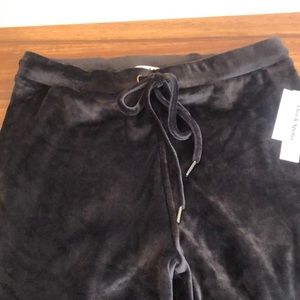 Theo & Spence Wide leg velour lounge pants. Size M